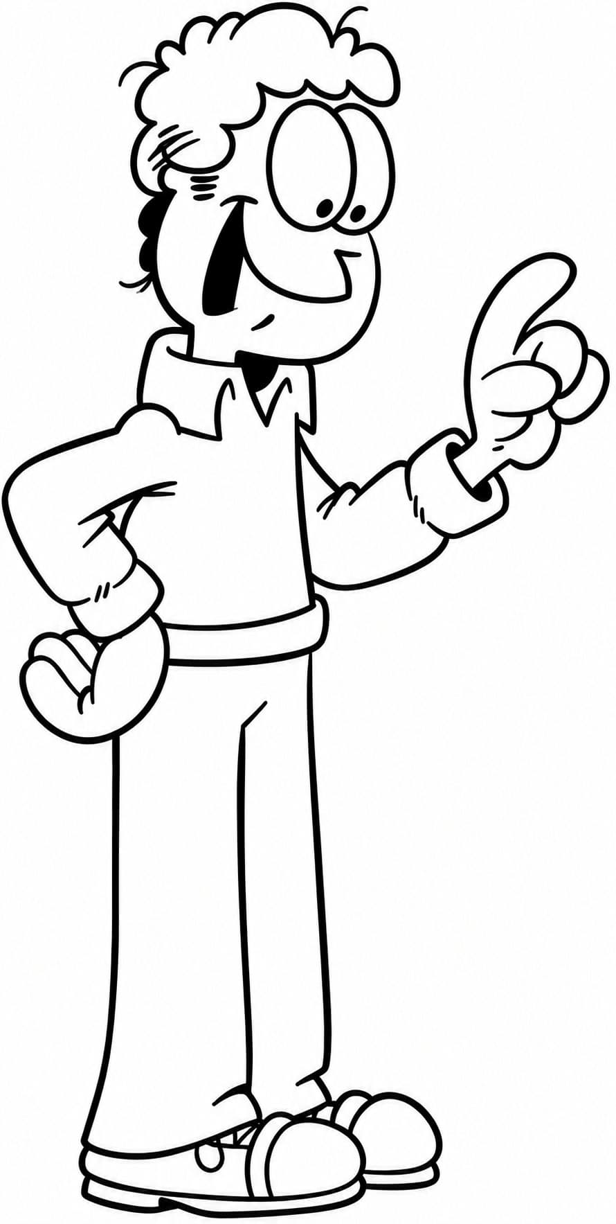 Jon Arbuckle Ausmalbild