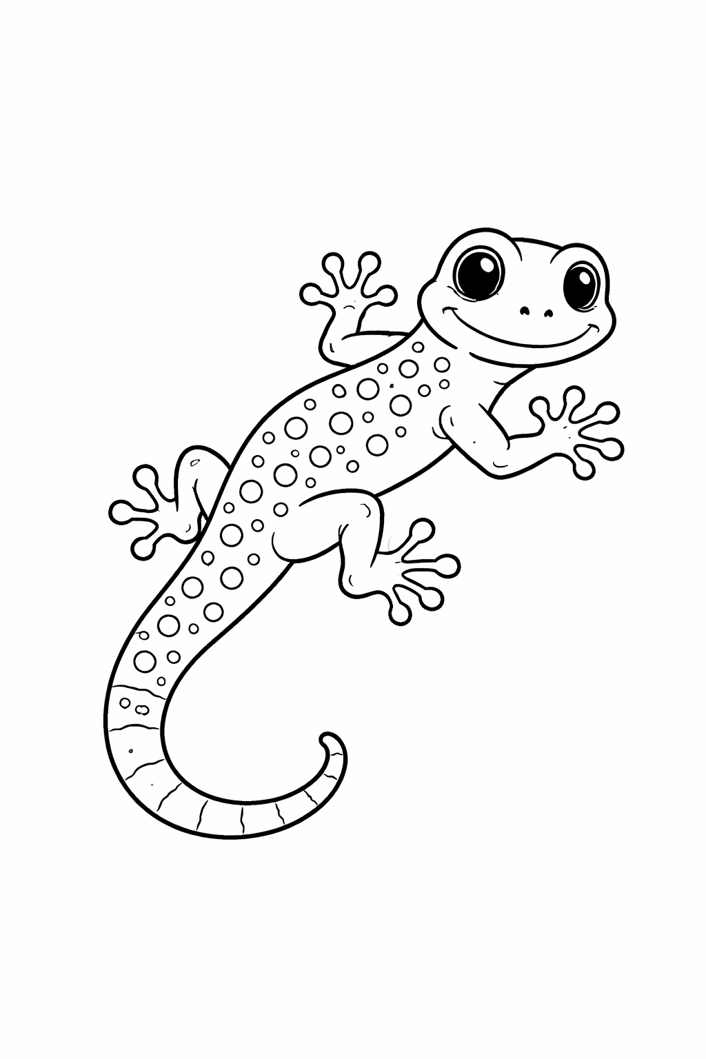 Gecko Ausmalbild