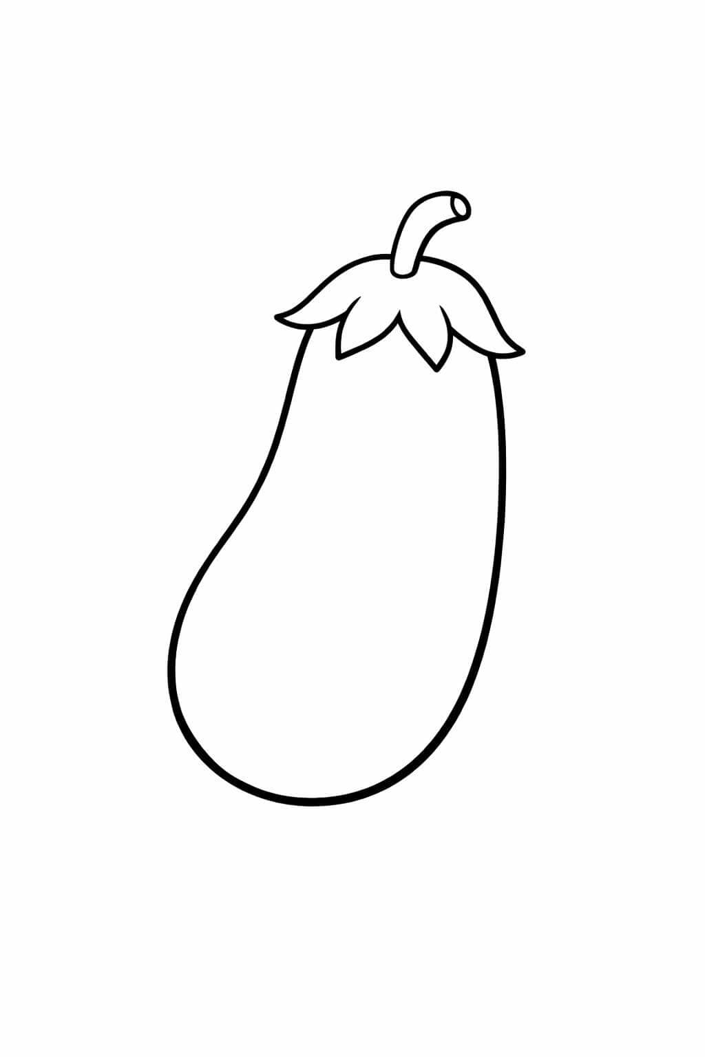 Aubergine Ausmalbild