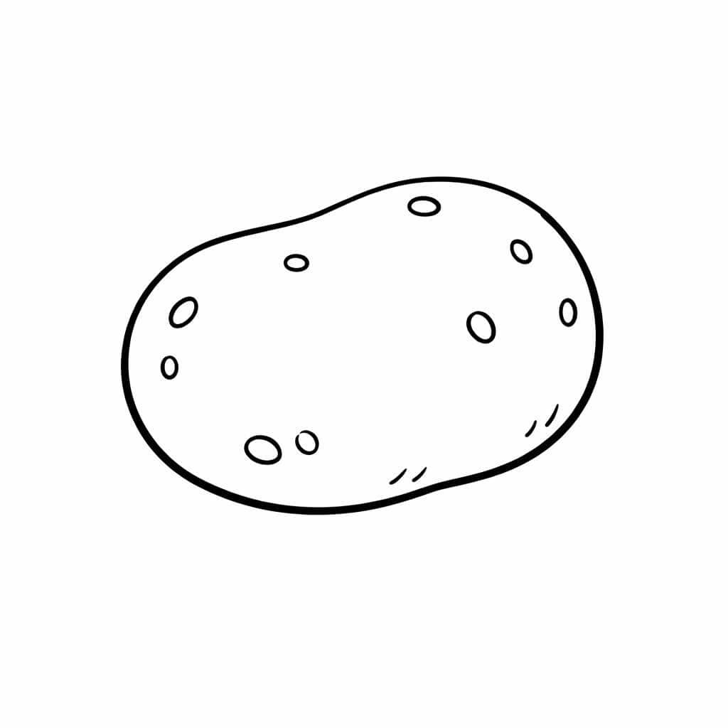 Kartoffel Ausmalbild