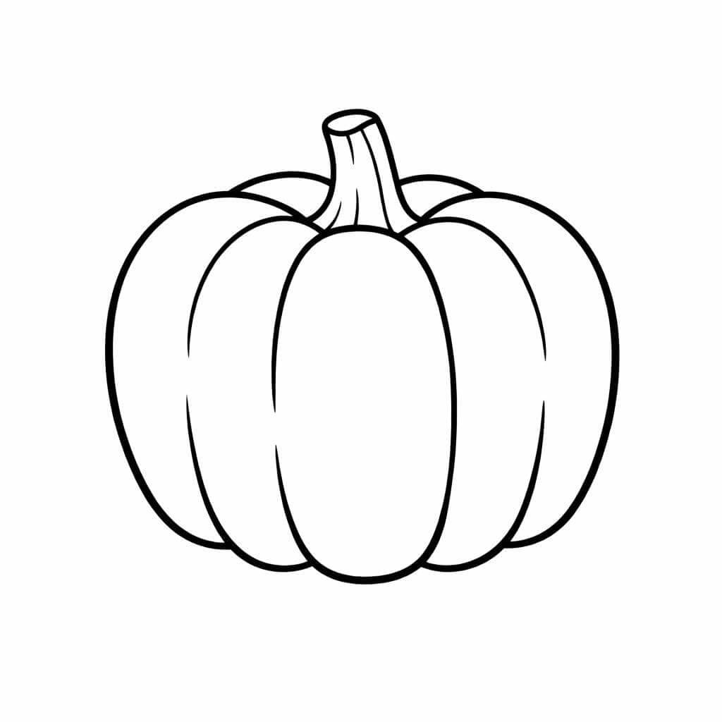 Kürbis Ausmalbild