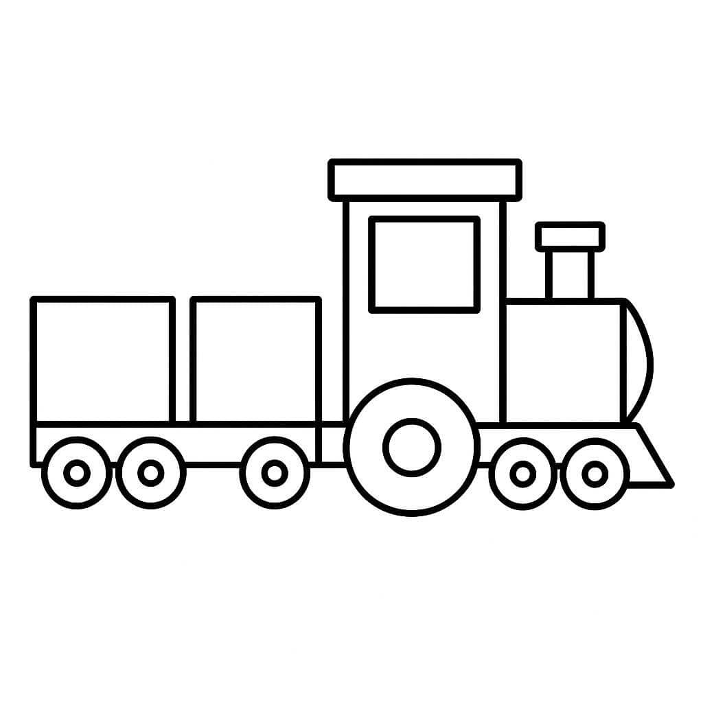 Geometrischer Zug zum Ausmalen