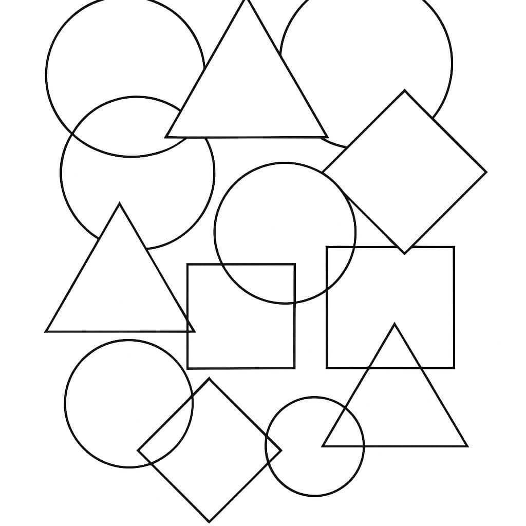 Geometrisches Muster zum Ausmalen