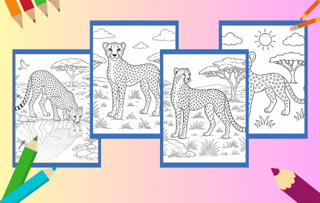 Gepard Ausmalbilder