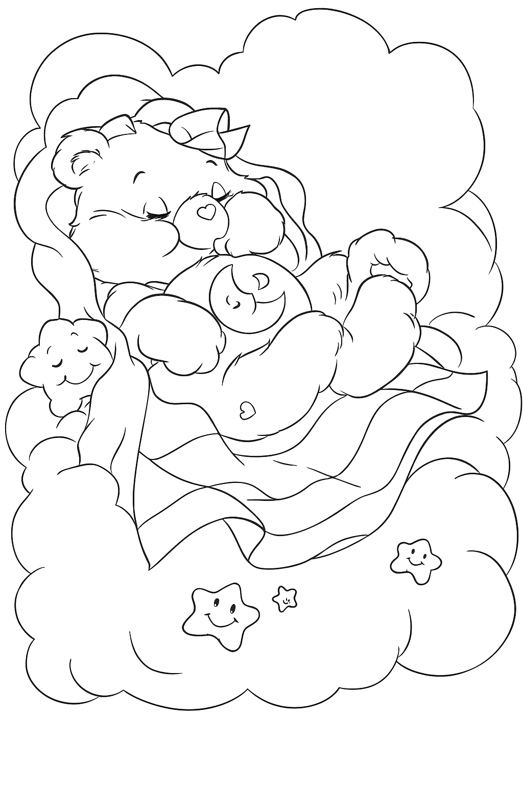 Traum-Glücksbärchi Ausmalbild