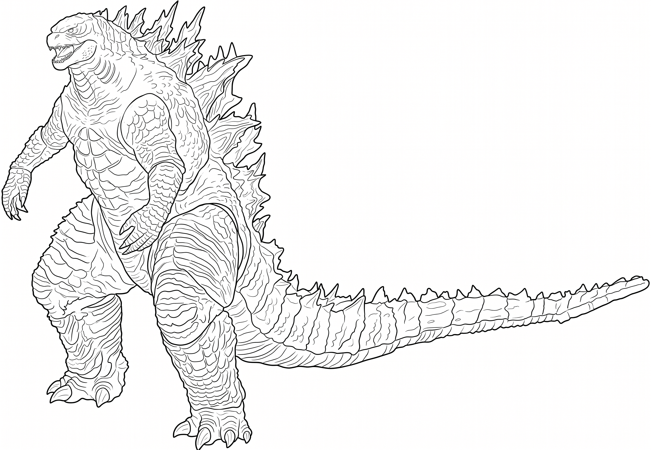 Godzilla Ausmalbild