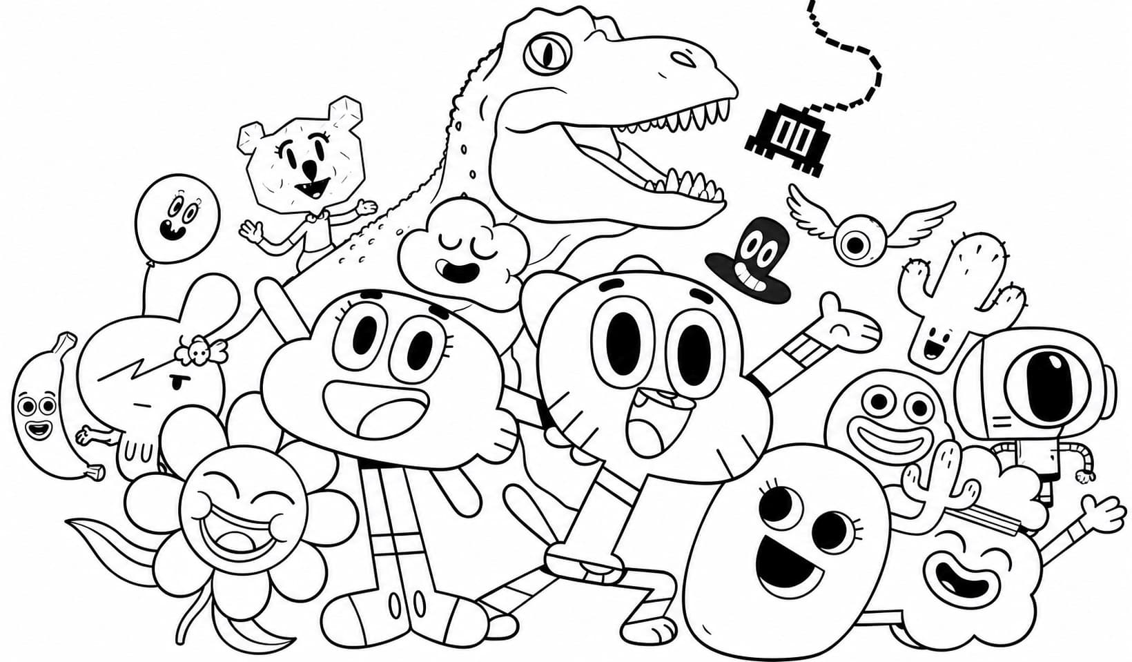 Die fantastische Welt von Gumball Ausmalbild