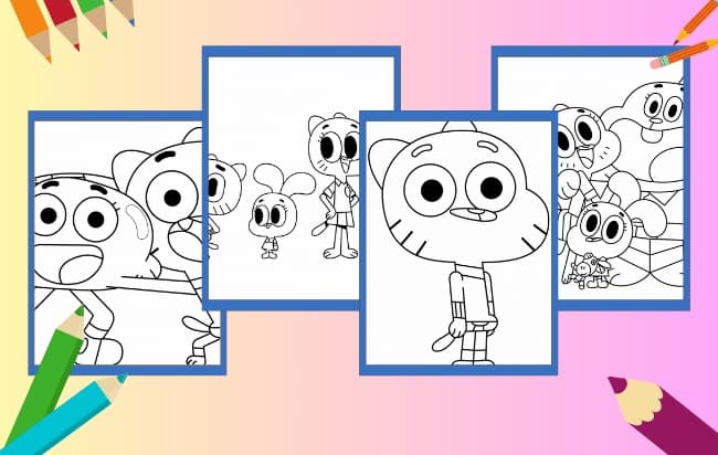 Gumball Ausmalbilder
