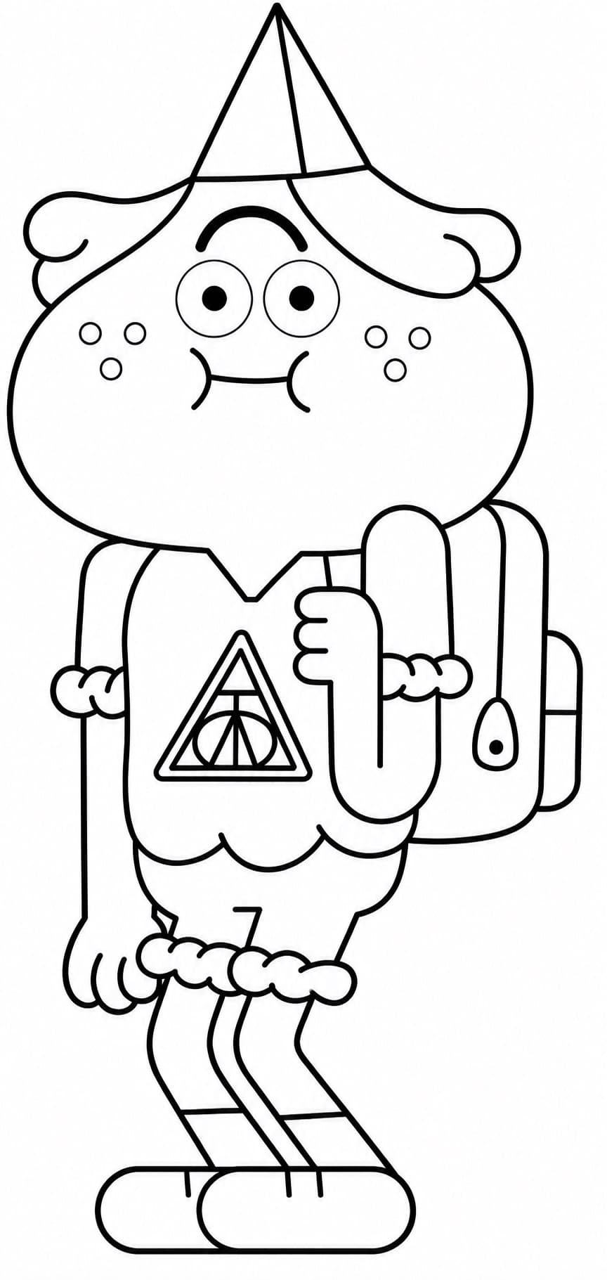 Josh aus Gumball Ausmalbild
