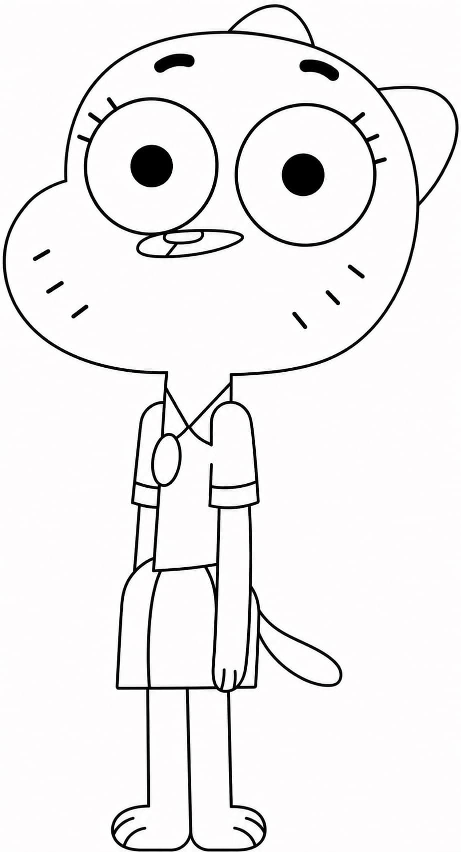 Nicole aus Gumball Ausmalbild