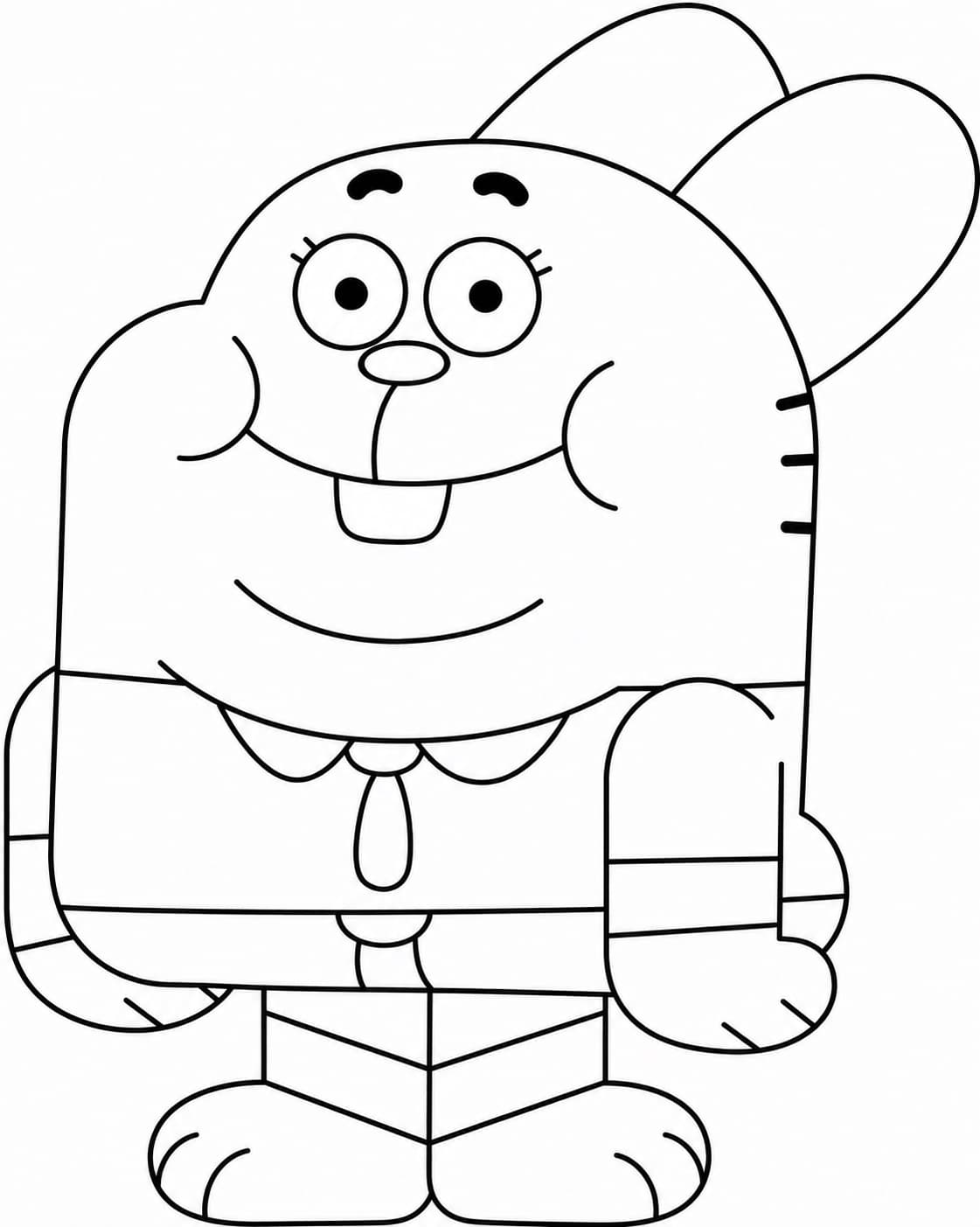 Richard aus Gumball Ausmalbild