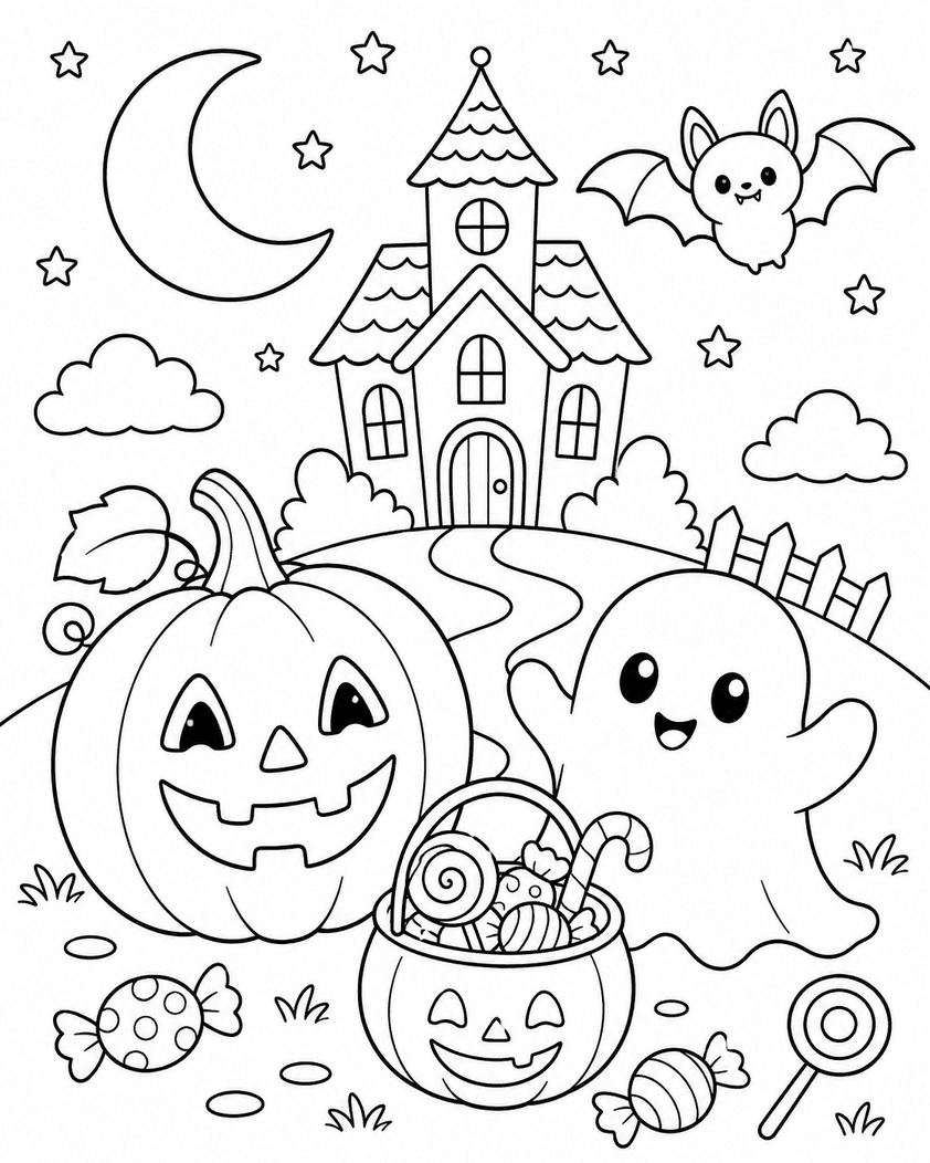 Halloween Ausmalbild