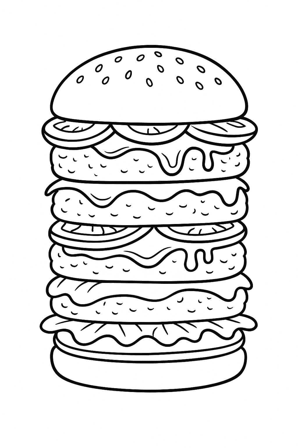 Hamburger Turm Ausmalbild
