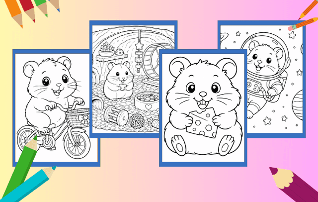 Hamster Ausmalbilder
