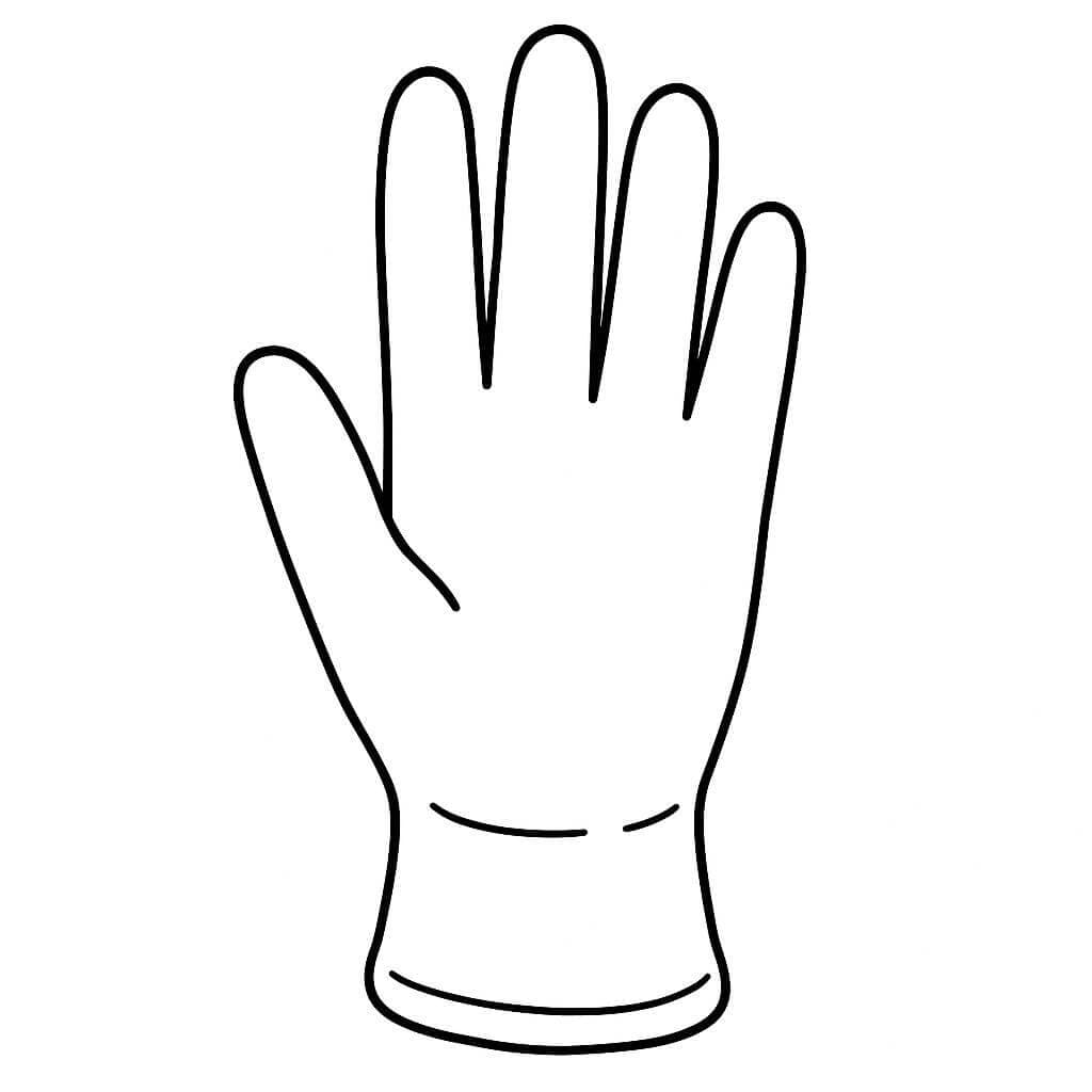 Arzt-Handschuh Ausmalbild