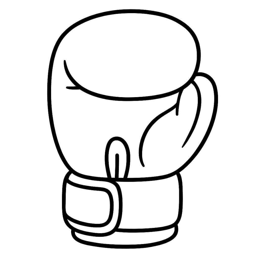 Boxhandschuh Ausmalbild