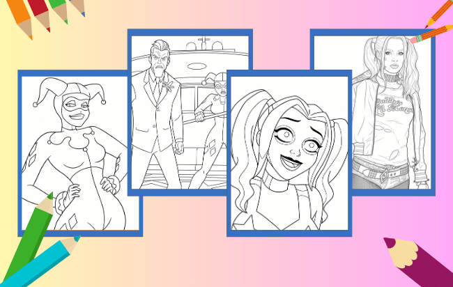 Harley Quinn Ausmalbilder
