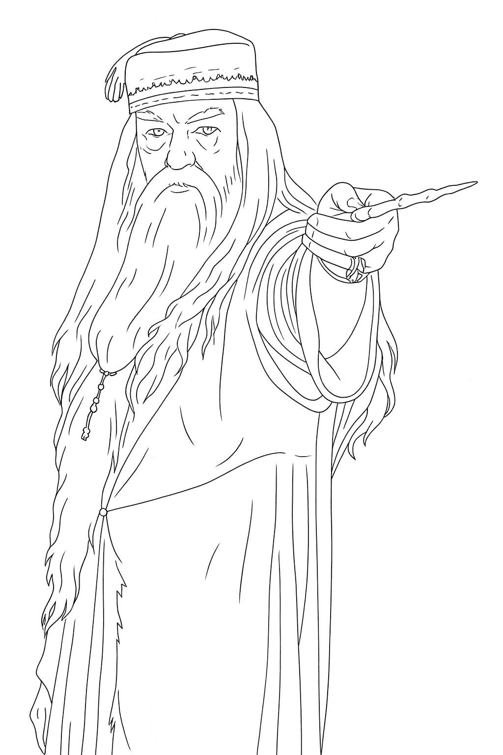 Dumbledore Ausmalbild
