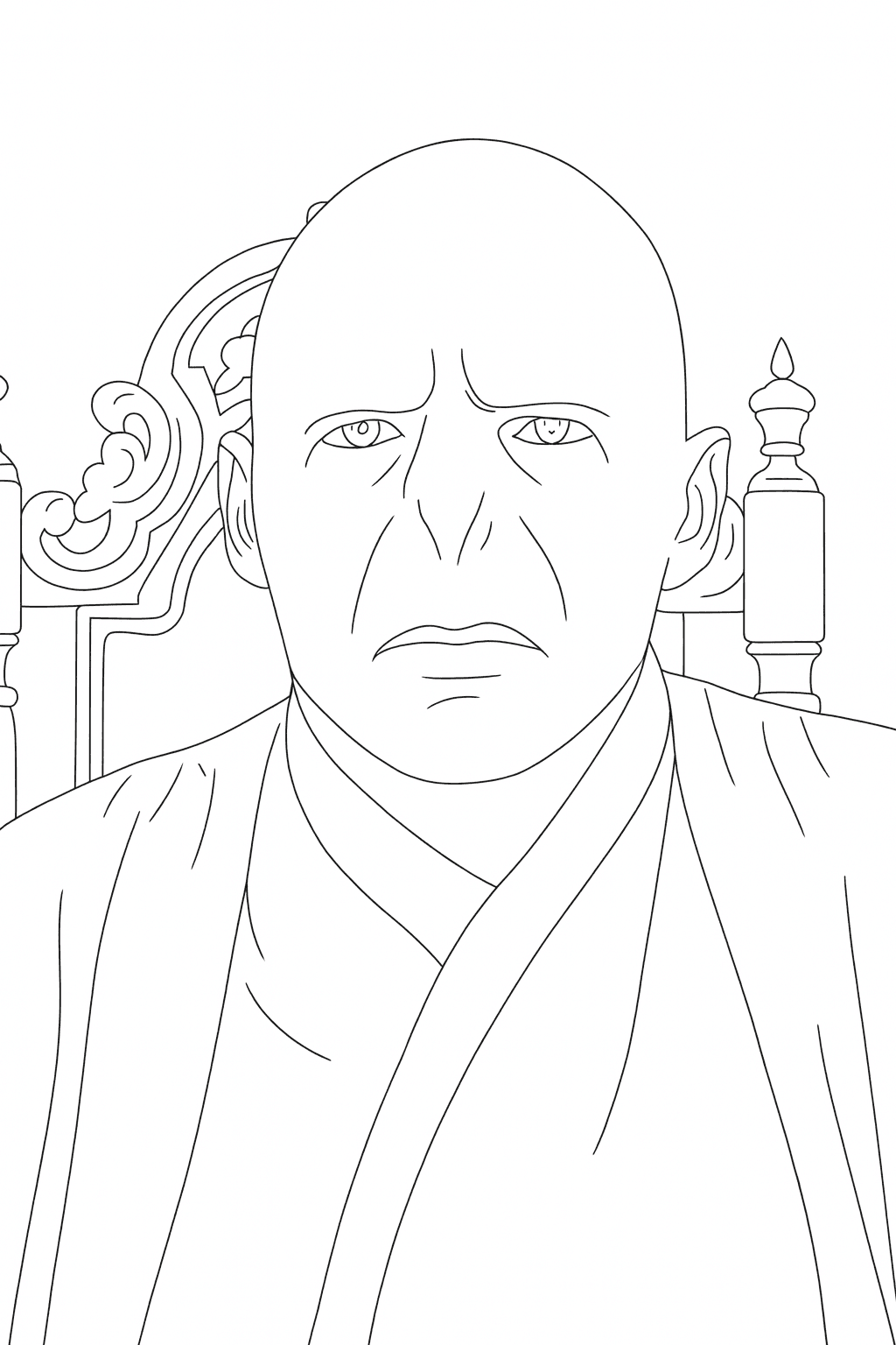 Harry Potter Voldemort Ausmalbild