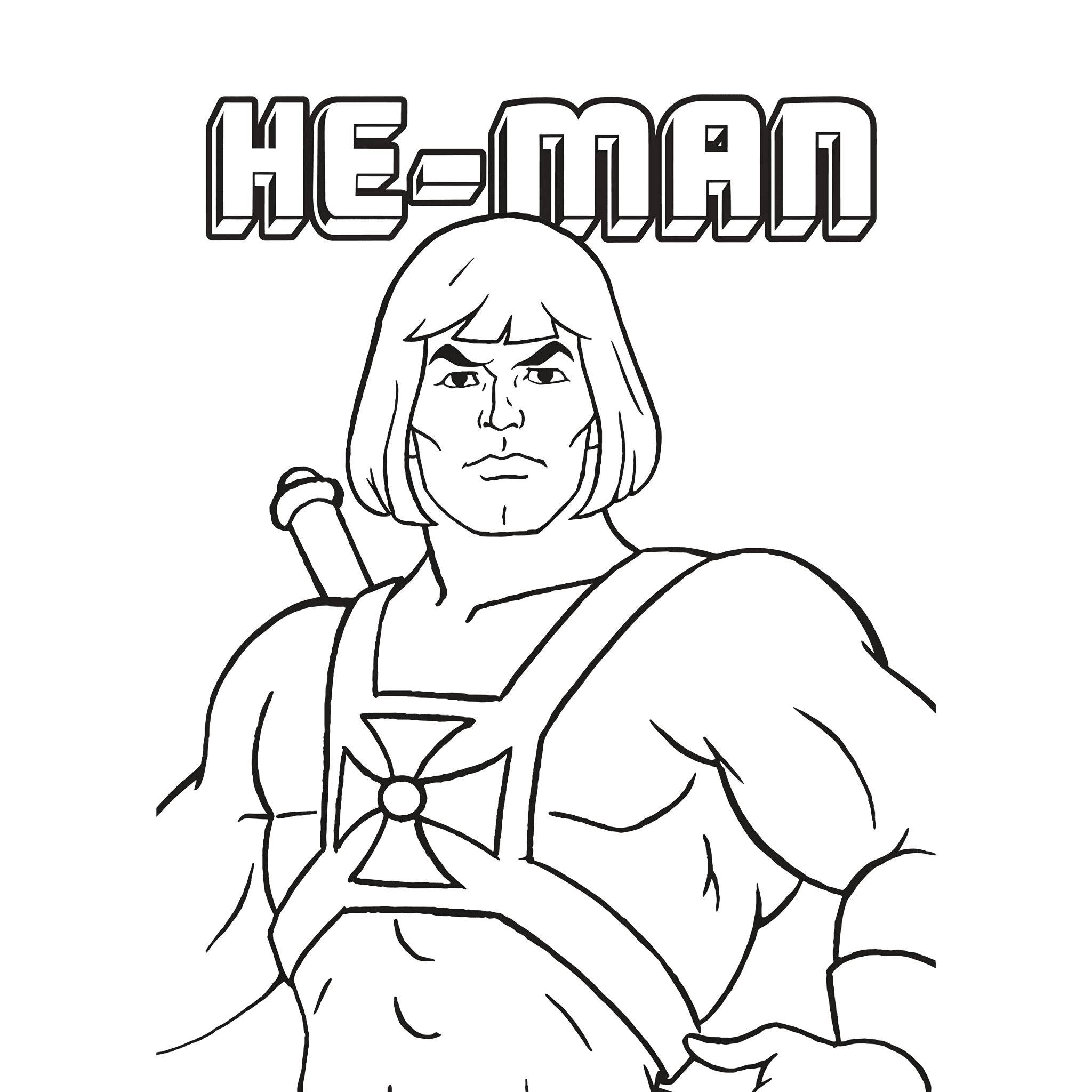 He-Man Ausmalbild