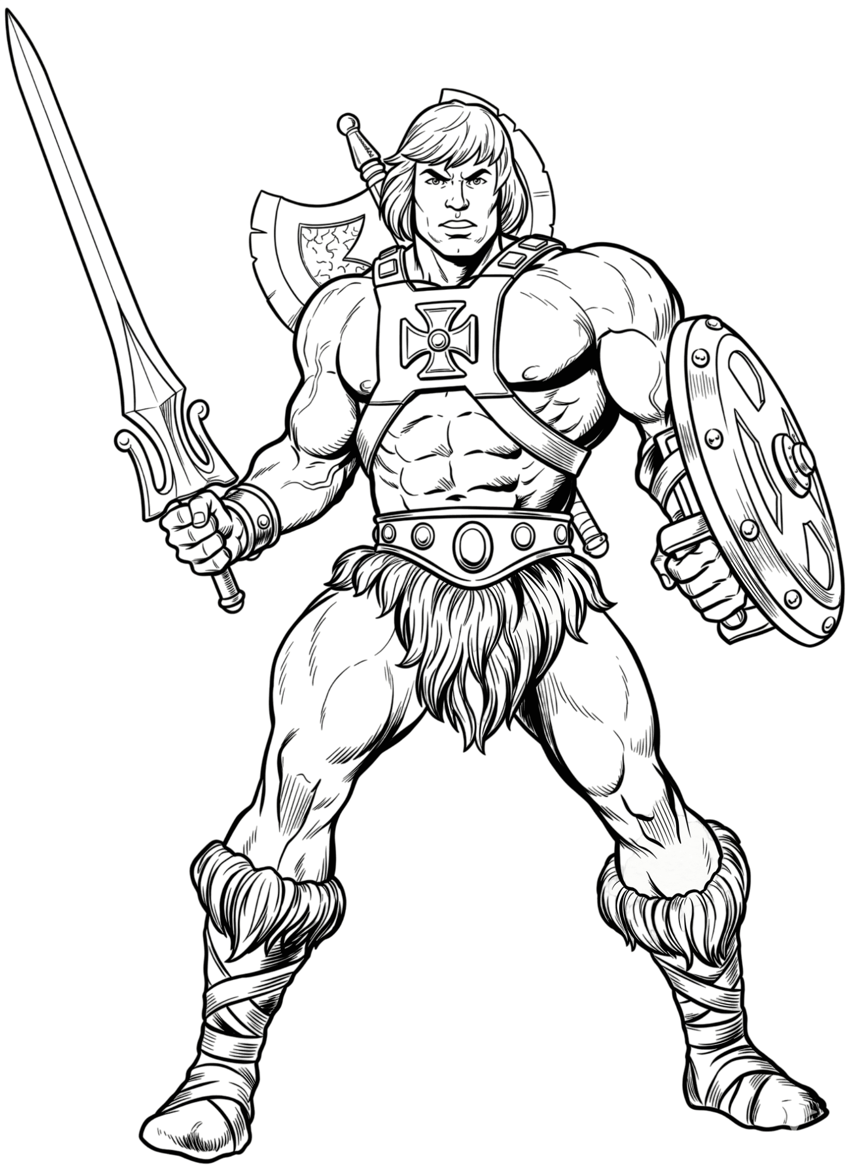 He-Man Krieger Ausmalbild