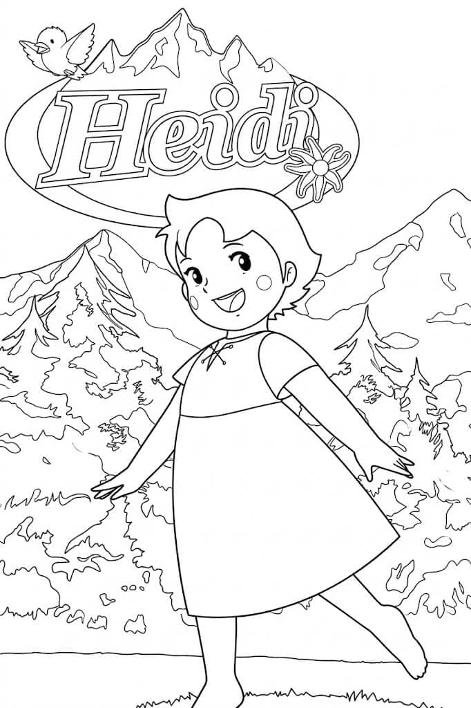 Heidi Ausmalbild