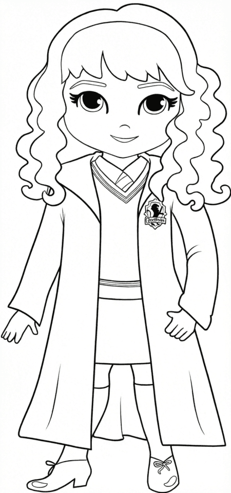 Hermine Granger Zeichnung Ausmalbild