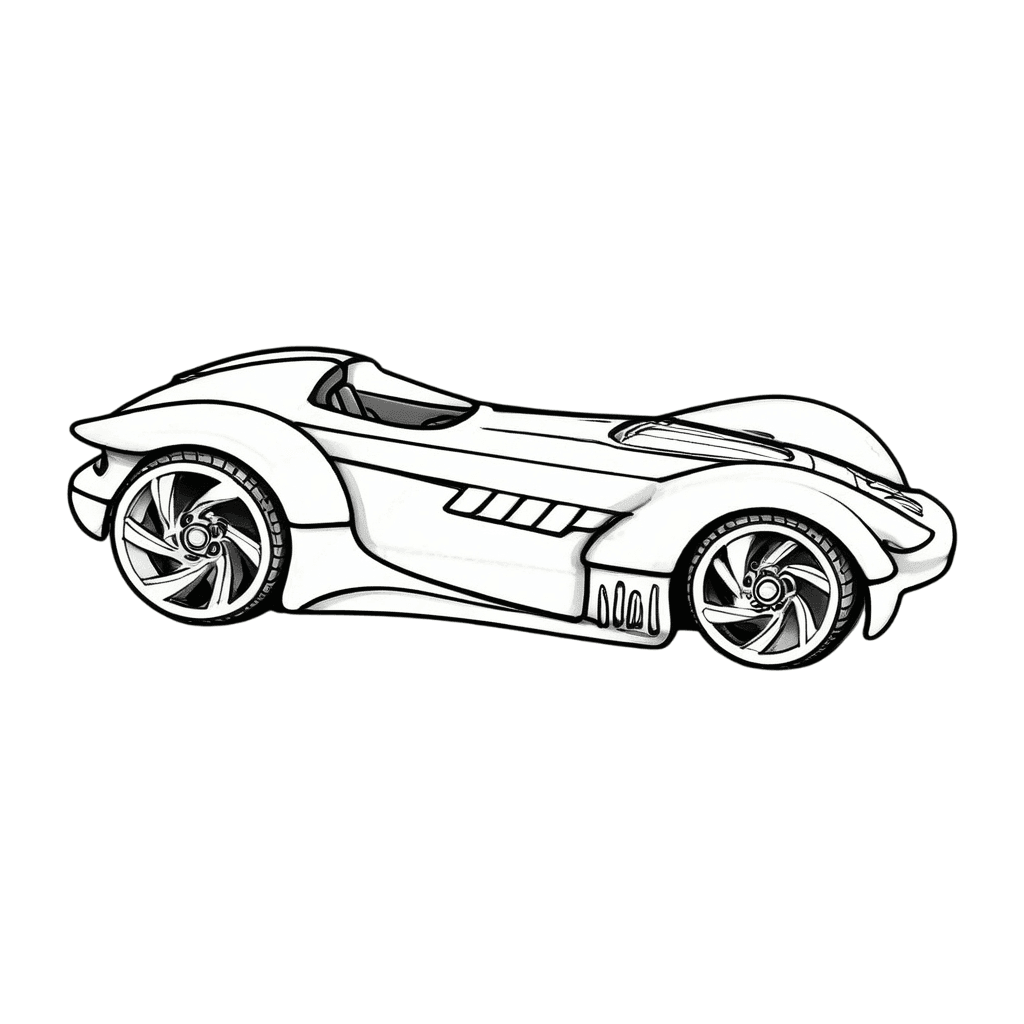 Hot Wheels Roadster Bite Ausmalbild
