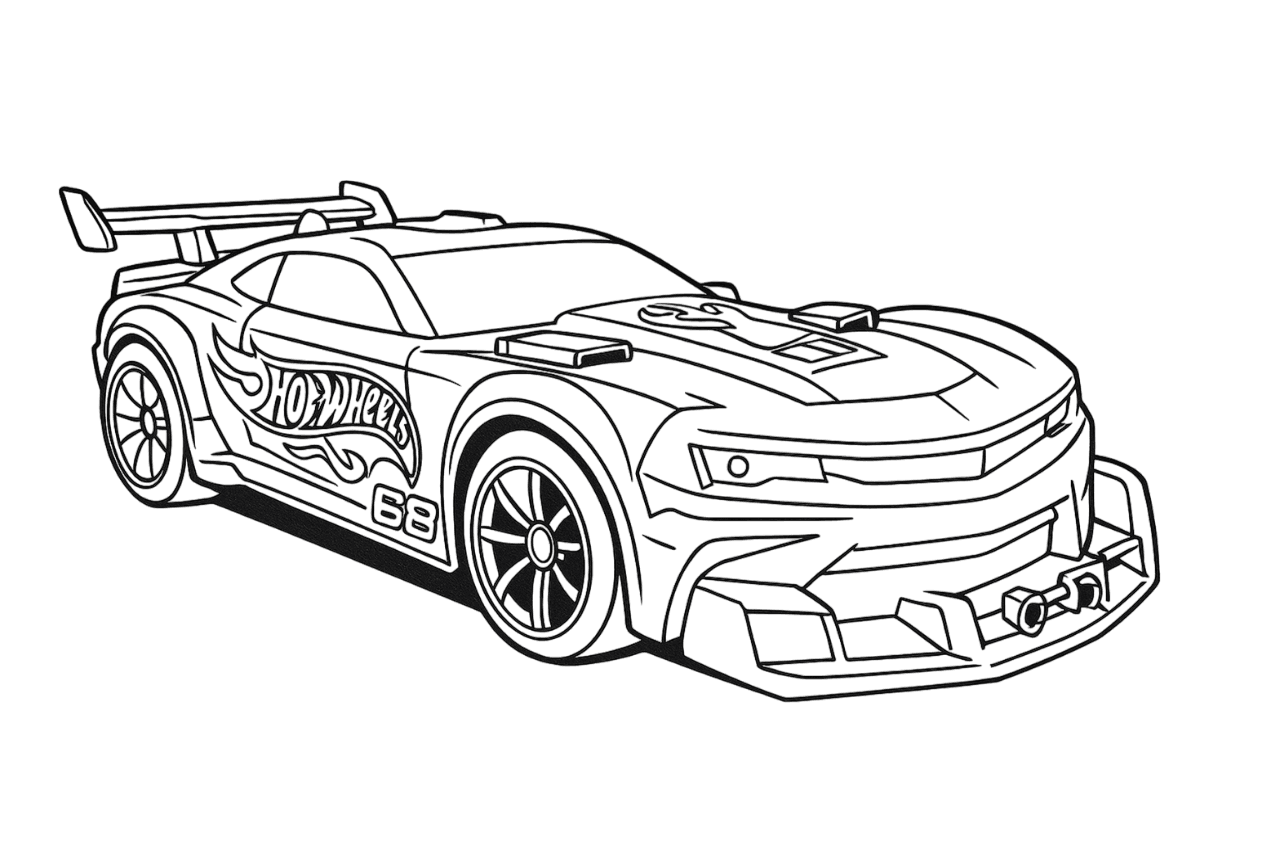 Hot Wheels Track Ripper Ausmalbild