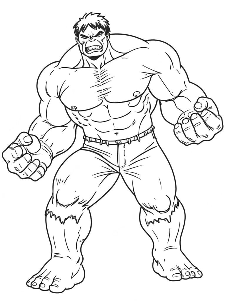 Der unglaubliche Hulk Ausmalbild