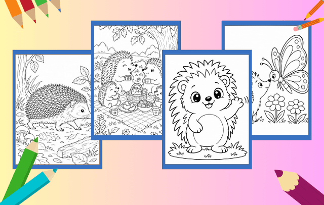Igel Ausmalbilder