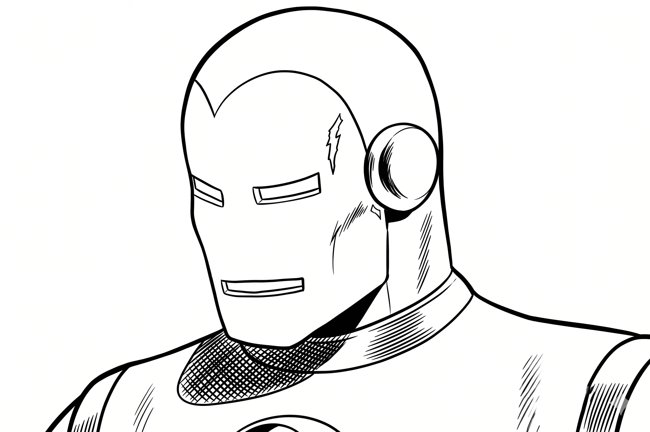 Iron Man 1966 Ausmalbild