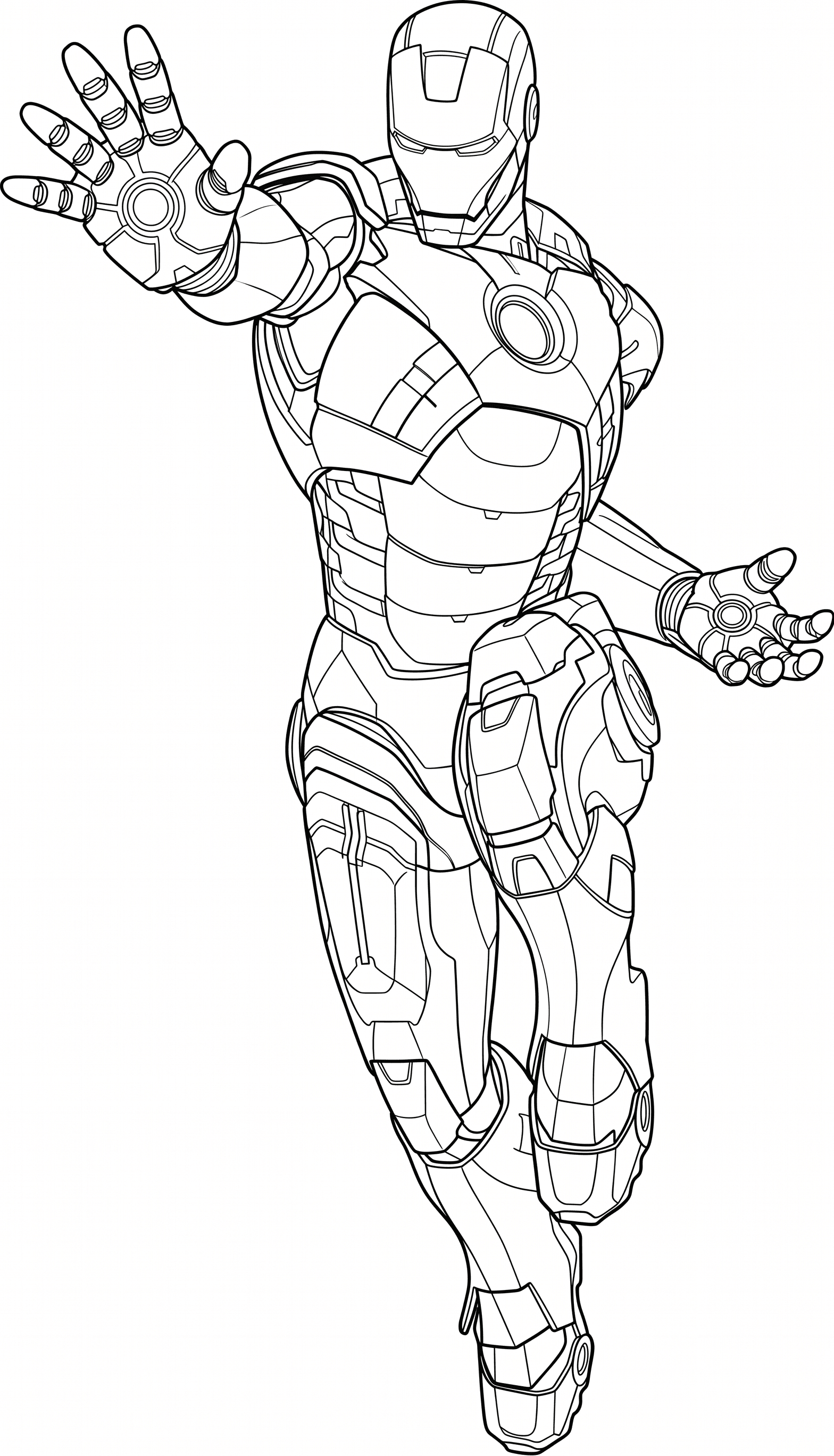 Iron Man Zeichnung Ausmalbild