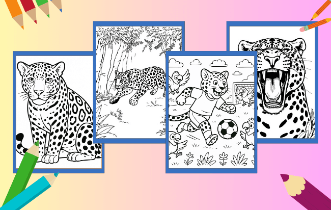 Jaguar Ausmalbilder