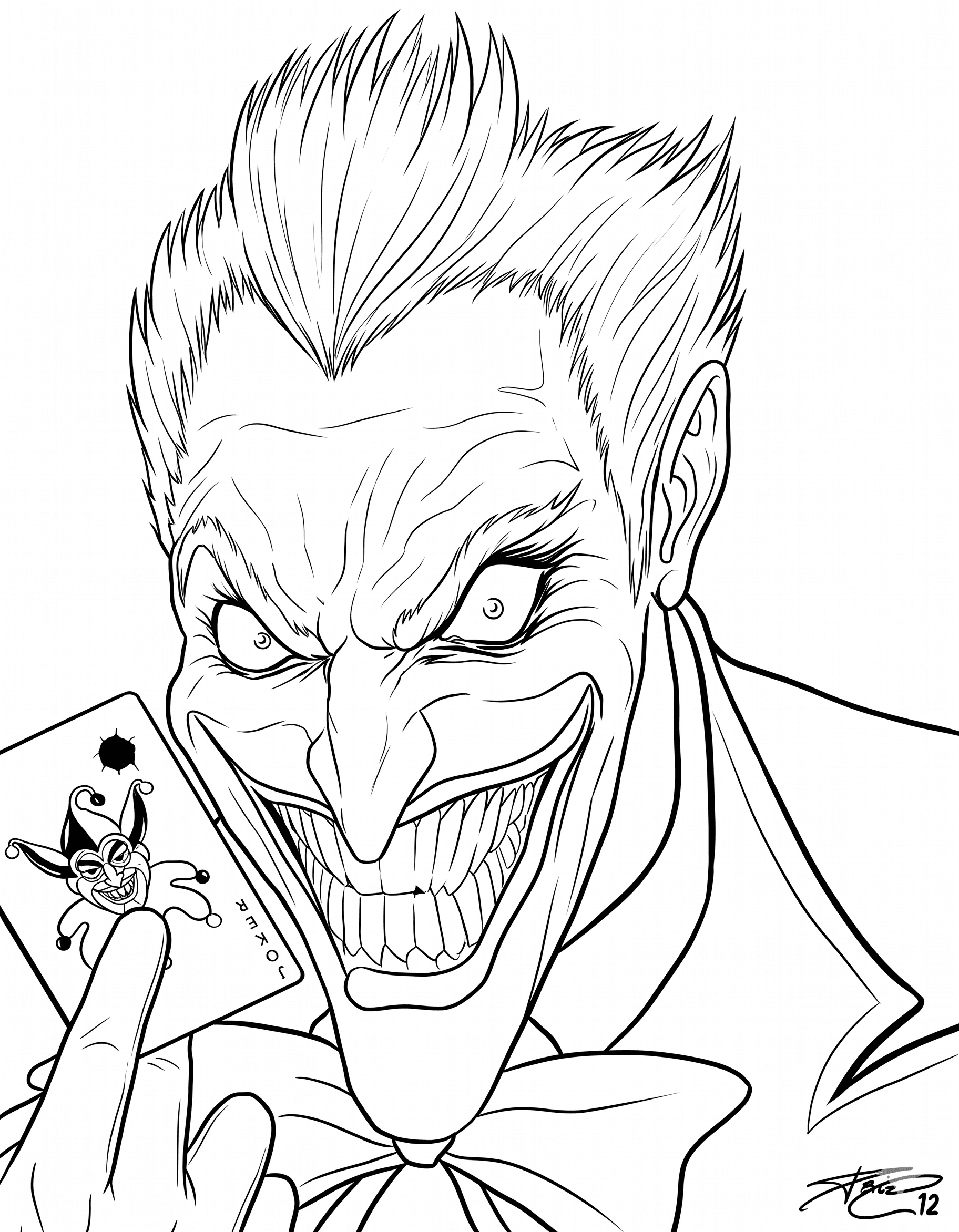 Joker Ausmalbild