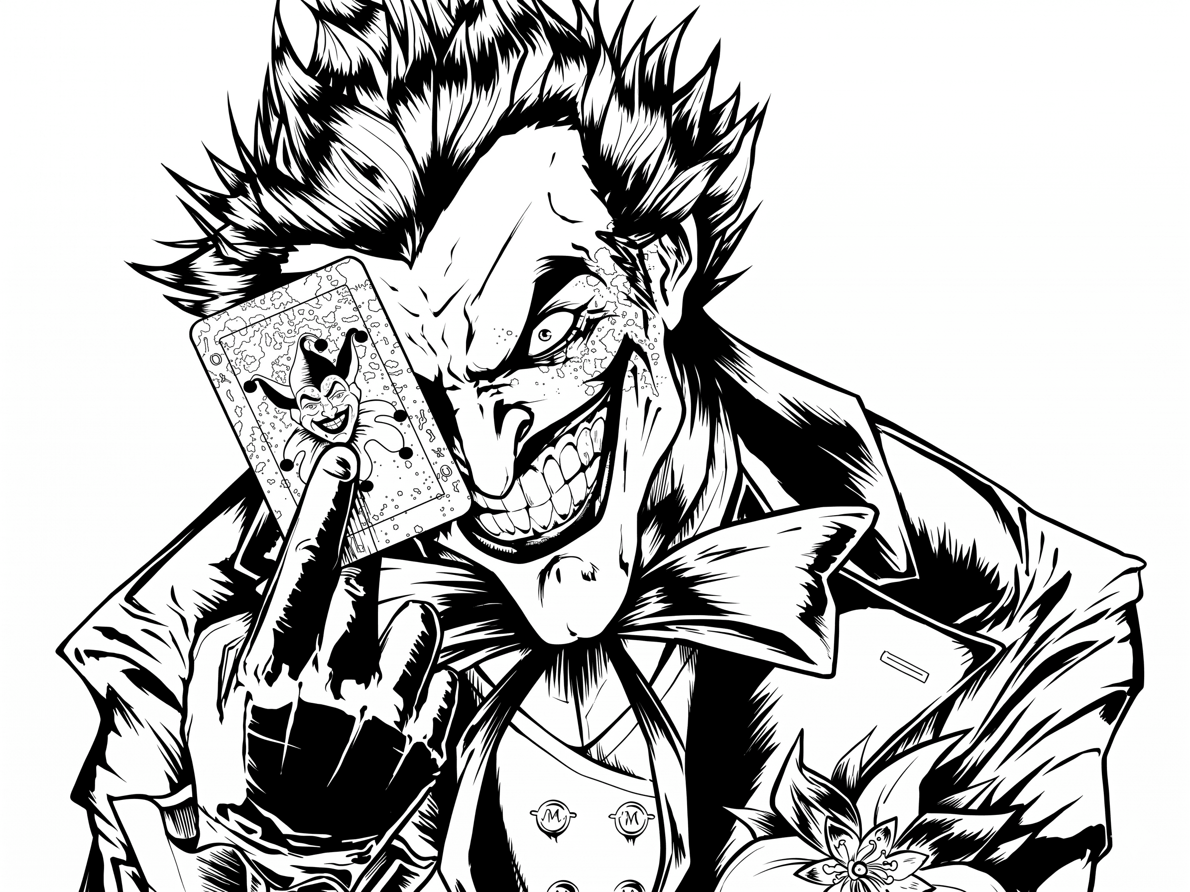 Joker Charakter Ausmalbild