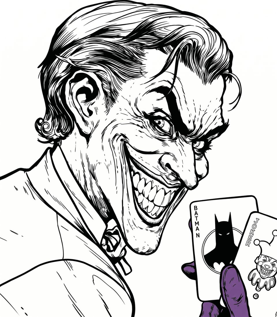 Joker Comics Ausmalbild