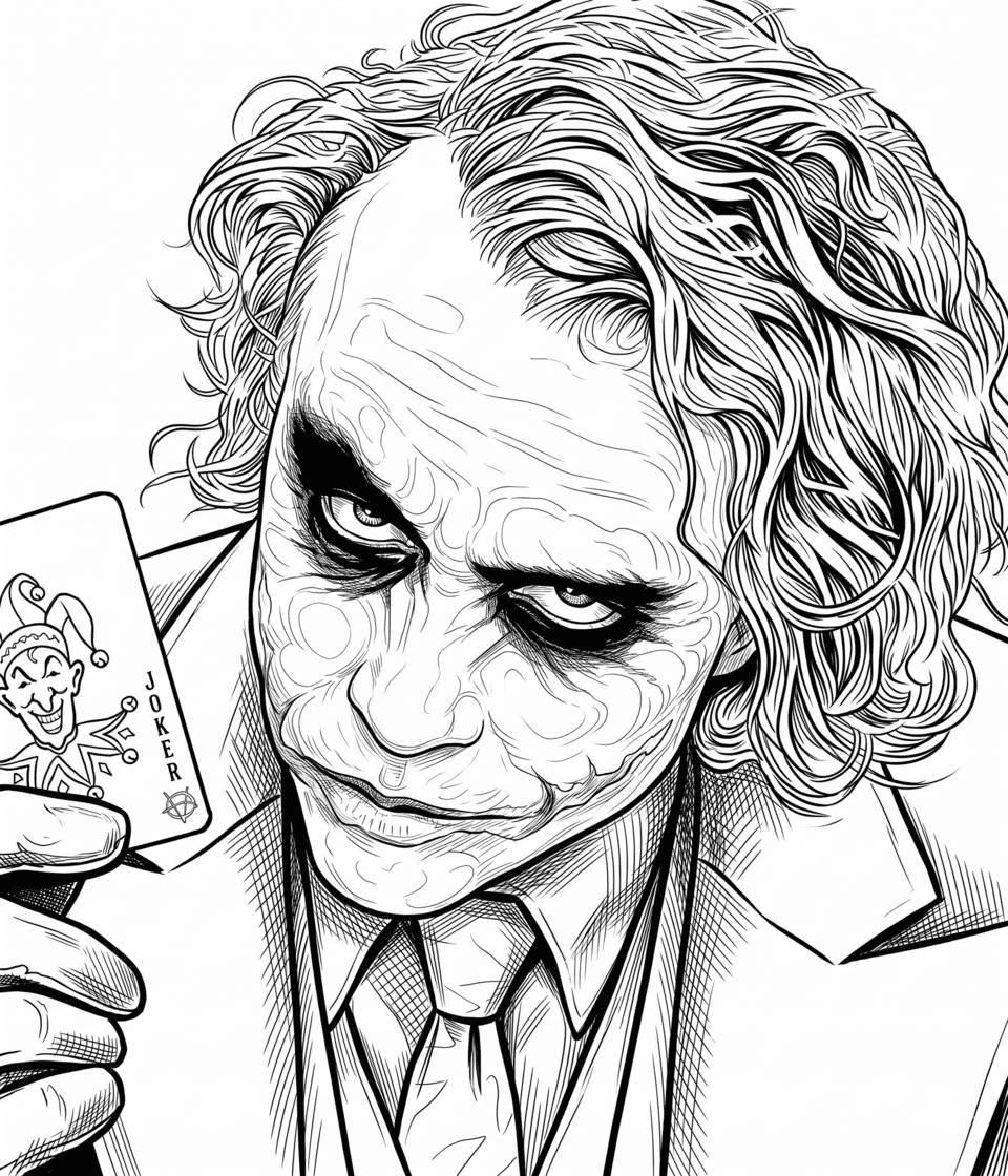 Joker Film Ausmalbild