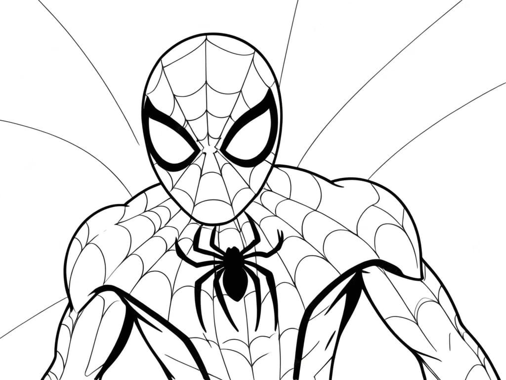 Spiderman Ausmalbild