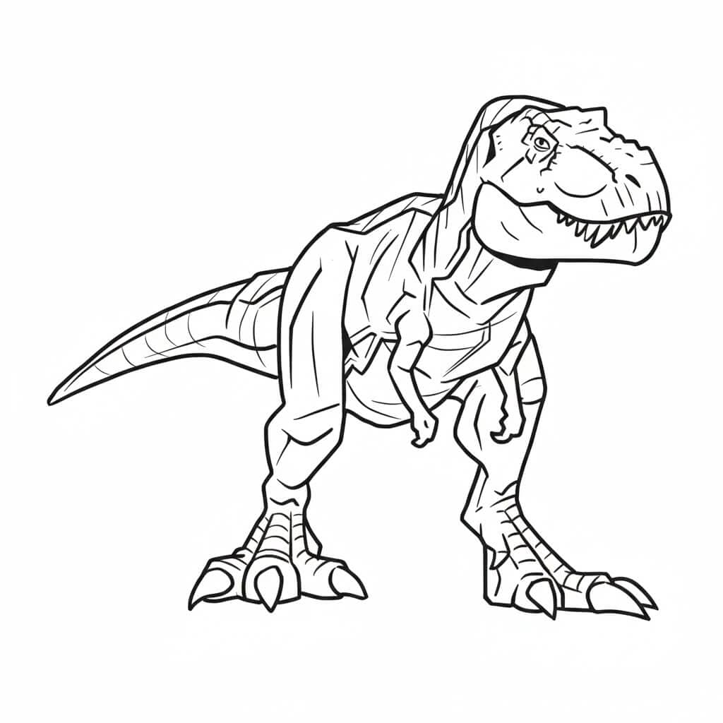 Jurassic Park Tyrannosaurus Rex Ausmalbild