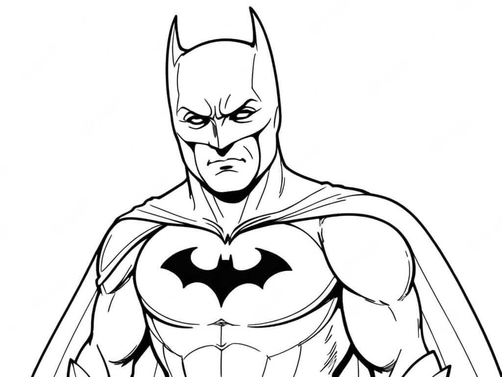 Batman Justice League Ausmalbild