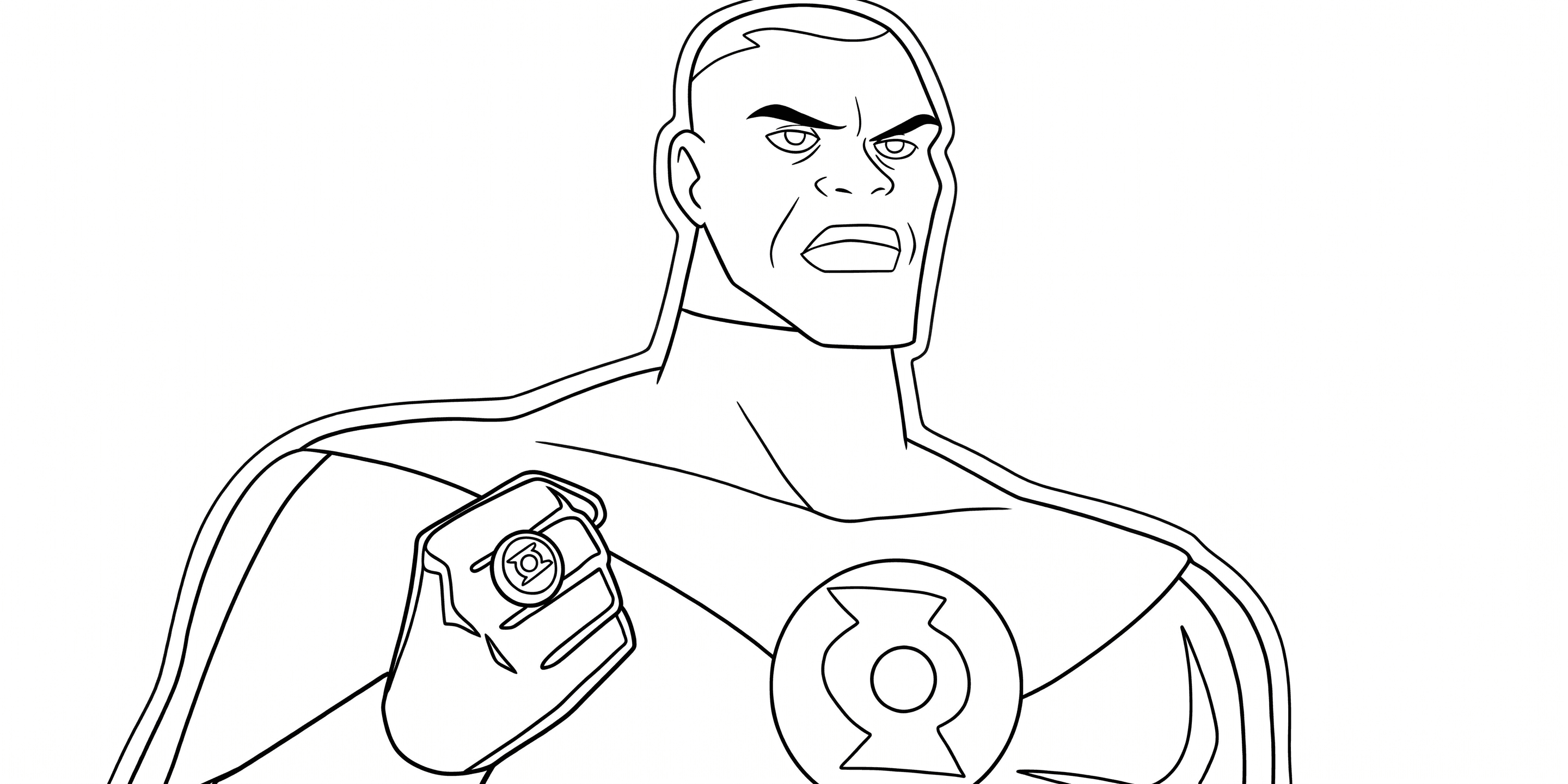 Green Lantern Ausmalbild