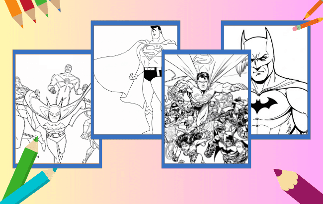 Justice League Ausmalbilder
