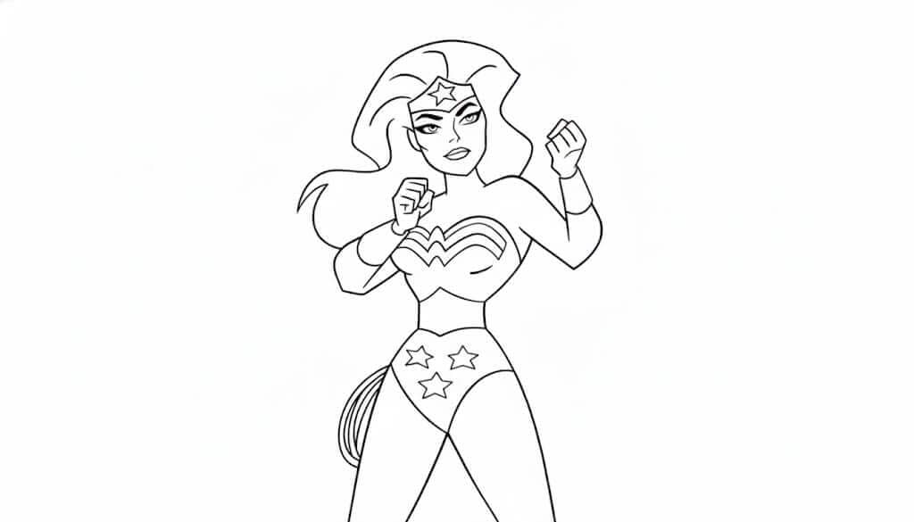 Wonder Woman Ausmalbild