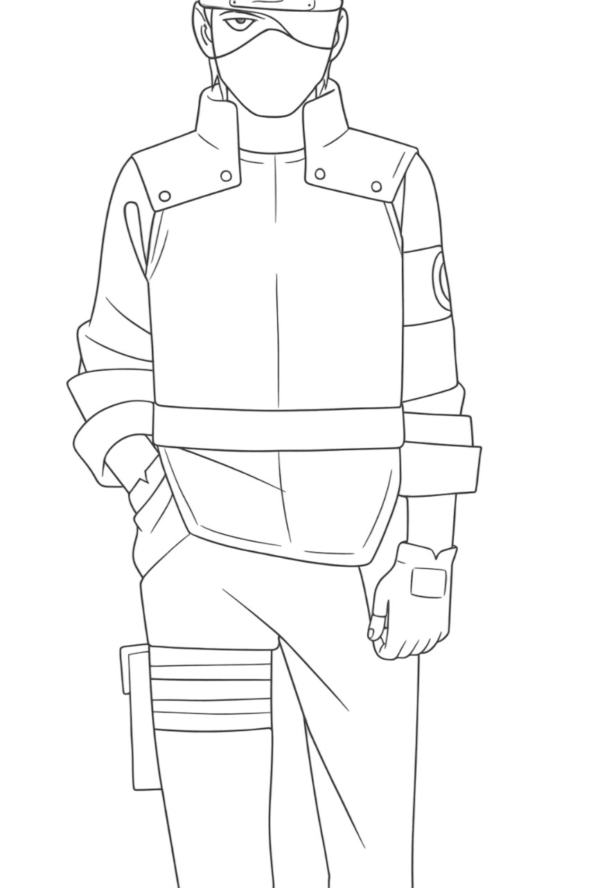Kakashi Hatake Ausmalbild