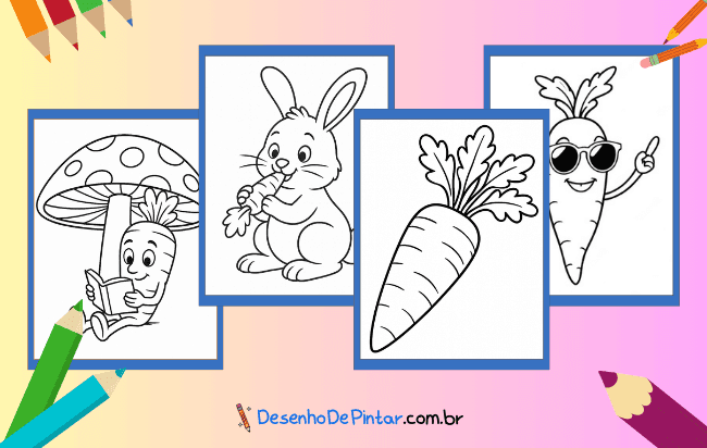 Karotten Ausmalbilder