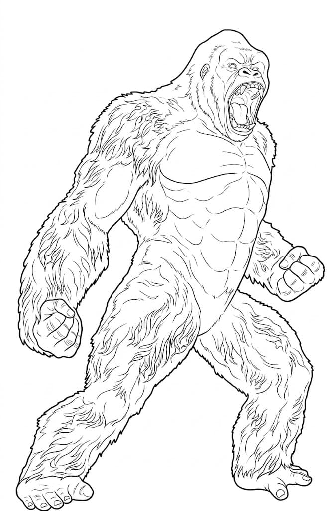 King Kong Ausmalbild