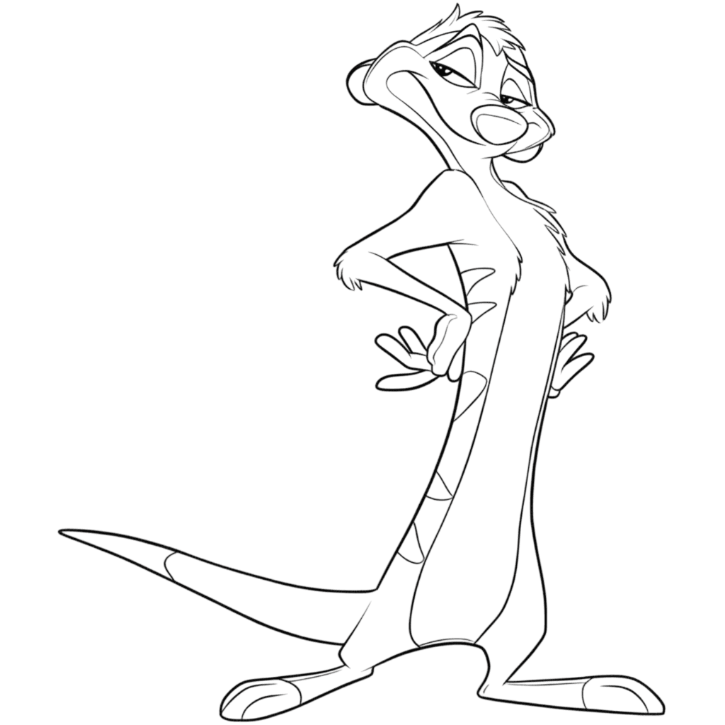 Timon der König der Löwen Ausmalbild