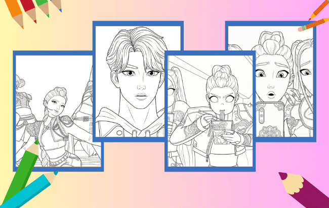 Kpop Demon Hunters Ausmalbilder