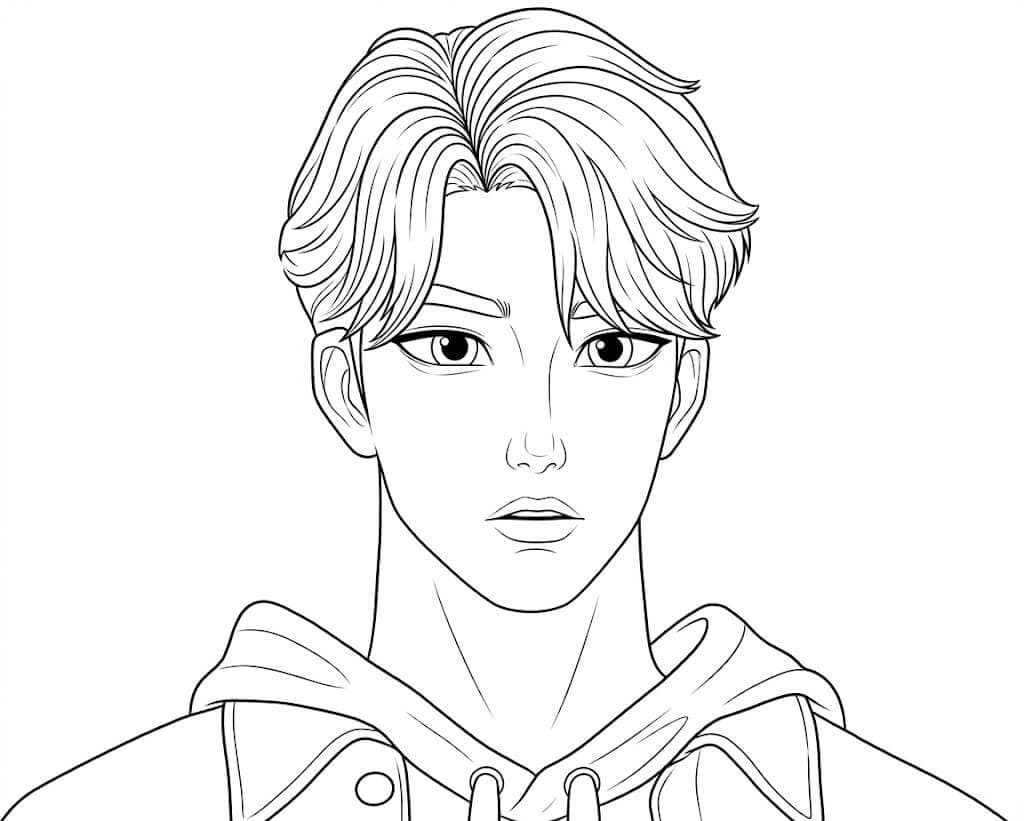 Jinu KPop Demon Hunters Ausmalbild